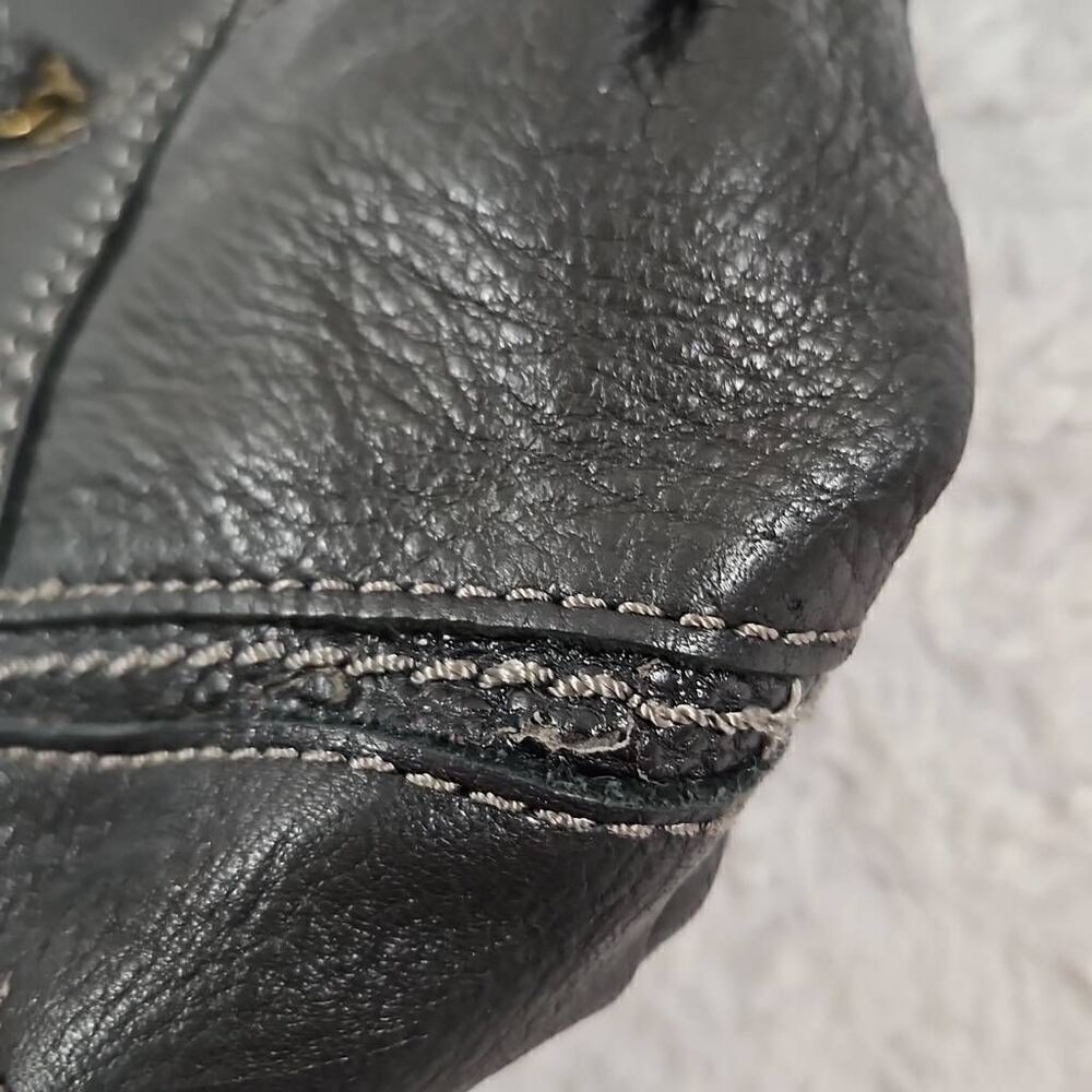 The Sak ‘Kendra’ Black Leather Soft Hobo Shoulder Bag Vegan Leather - Picture 9 of 14